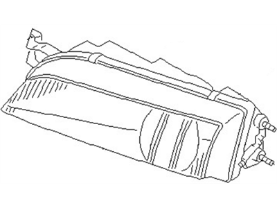 Nissan 26075-81F00 Headlamp Housing Assembly, Driver Side