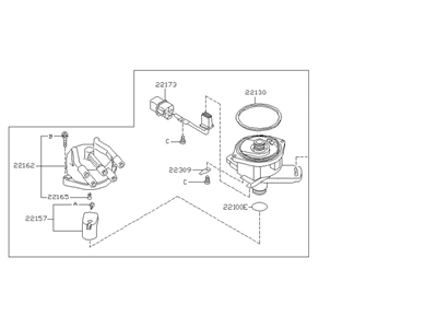 Nissan 22100-30R01 Distributor ASY