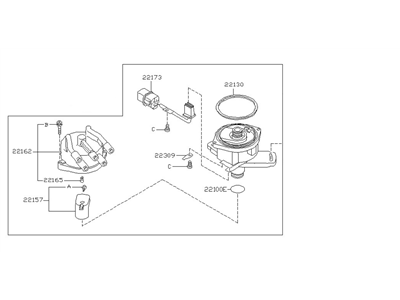 Nissan 22100-30R01RE REMAN Distributor Assembly