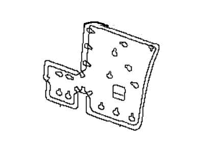 Nissan 88659-4BA1A Board Assy-Rear Seat Back
