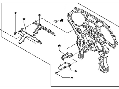 Infiniti 13500-EY00B Cover Assy-Front