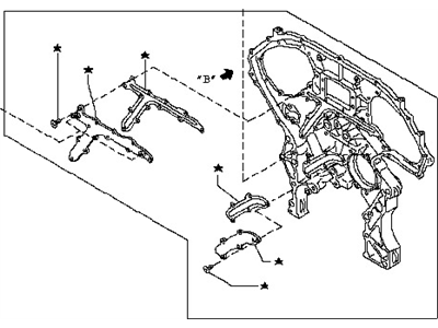 Infiniti 13500-EY01B Cover Assy-Front