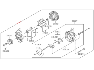 Nissan 2310M-0P502RW Reman Alternator Assembly