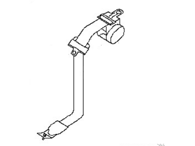 Nissan 88844-ZL78A Tongue Belt Assembly, Rear Seat