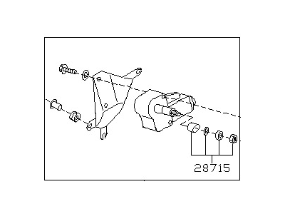 Nissan 28700-0B000 Motor And Bracket ASY Rear Wd