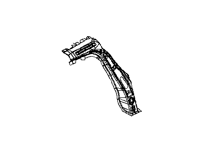 Nissan G6667-JB1MA Reinforce-Rear Pillar, Inner LH