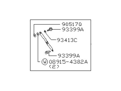 Nissan 90460-EZ00A Stay Assy-Rear Gate, RH