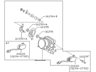 Nissan 16119-53F10 Throttle Chamber Assembly