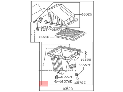 Nissan 16500-0M700 Air Cleaner