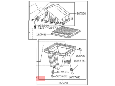 Nissan 16500-9B410 Air Cleaner