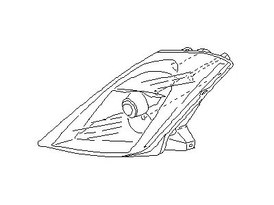 Nissan 26025-CF40A Headlamp Housing Assembly, Passenger Side