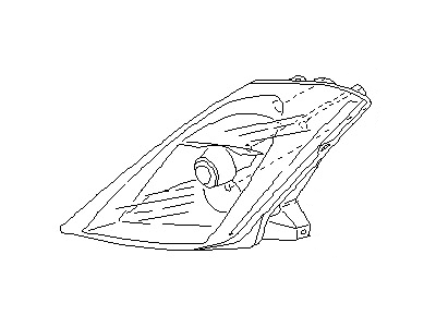 Nissan 26075-CD010 Headlamp Housing Assembly, Driver Side
