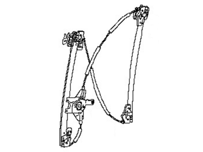 Nissan 80721-3KA0A Regulator Assy-Door Window, LH
