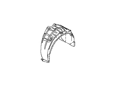 Nissan 76746-3LM0C Protector-Rear Wheel House, RH