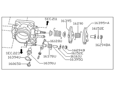 Nissan 16119-5RL0A Throttle Chamber Assembly