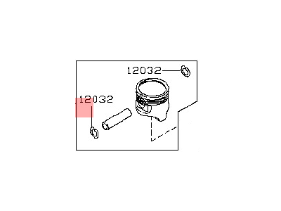 Nissan 12010-JA01E Piston W/PIN