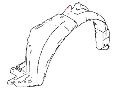 Nissan 63843-3WC0A Protector-Front Fender, LH