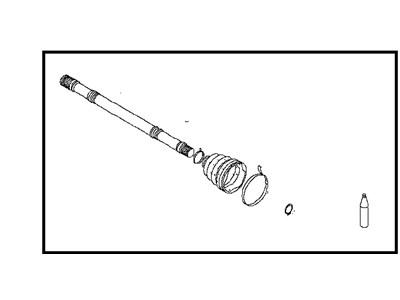 Nissan C97D1-JA00A Repair Kit-Dust B00T, Inner