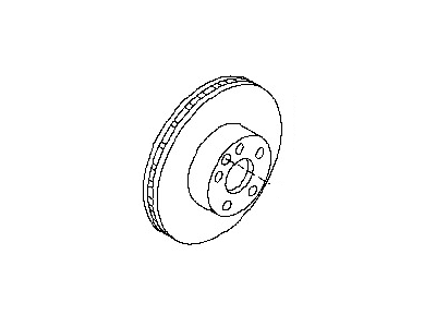 Infiniti 43206-CA000 Rotor-Disc Brake, Rear