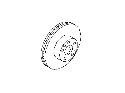Nissan 43206-CA000 Rotor-Disc Brake, Rear