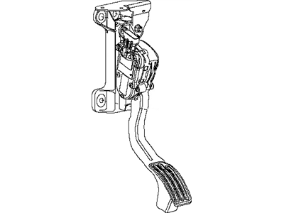 Nissan 18002-1PA0A Lever Complete-Accelerator, W/DRUM