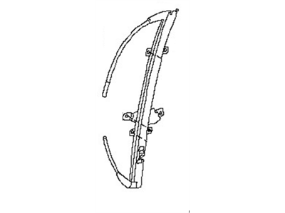 Nissan 80720-7Y000 Regulator Assy-Door Window, Rh