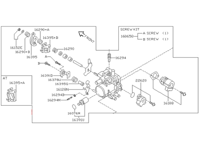 Nissan 16119-4M017 Throttle Body