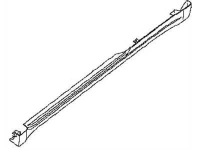 Nissan 76851-JB100 Mudguard-Sill Center, LH