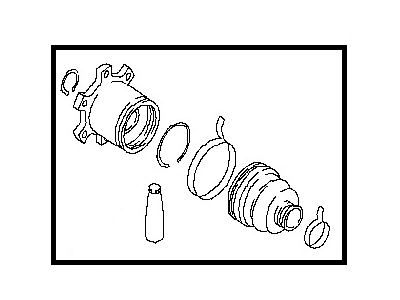 Nissan C9741-7S010 Repair Kit - Dust Boot, Rear Drive Shaft