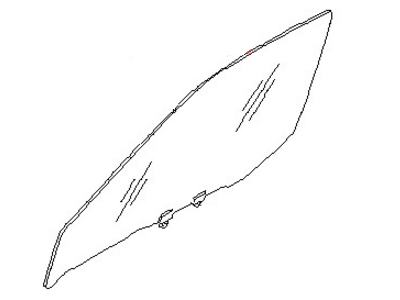 Nissan 80300-ZL00A Glass Assembly-Door Window, RH