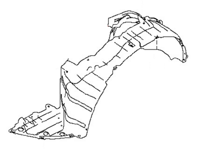 Nissan 63843-5AA0A Protector-Front Fender, LH