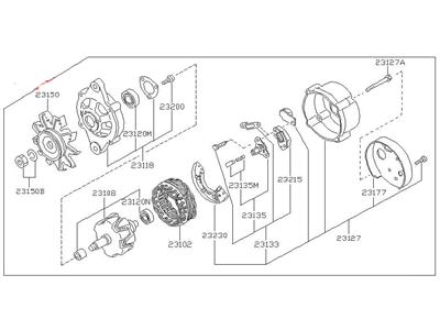 Nissan 23100-12G00R Reman Alternator Assembly