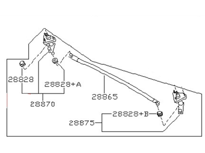 Nissan 28840-30P00 Link Assy-Windshield Wiper