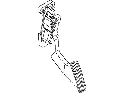 Nissan 18002-4AF0A Lever Complete - Accelerator, W/DRUM