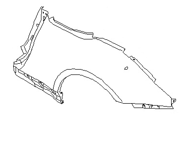 Nissan 78112-CD030 Fender-Rear, RH