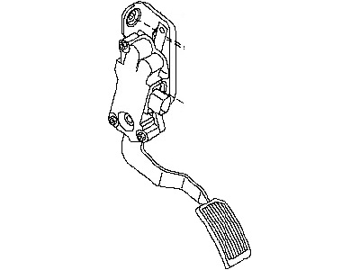 Nissan 18002-CA100 Lever Complete-Accelerator, W/DRUM