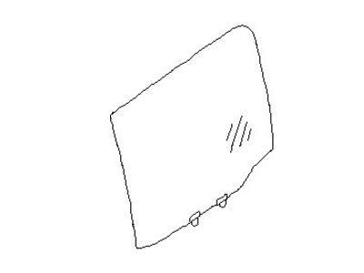 Nissan 82301-7S200 Glass Assy-Rear Door Window, LH