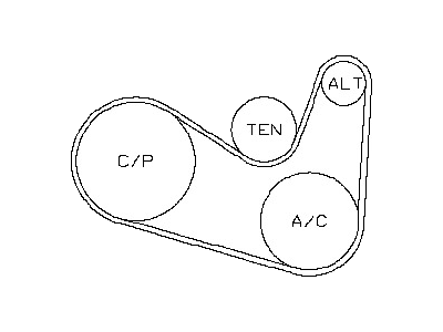 Nissan 11720-97E20 Alternator Belt