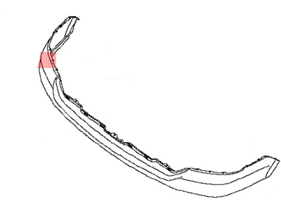 Nissan 62022-CC20J Am Front Bumper Cover