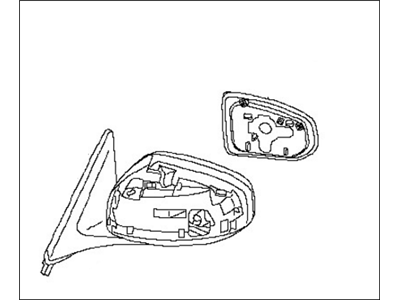 Nissan 96301-1EA0A Mirror Assembly-Door, RH