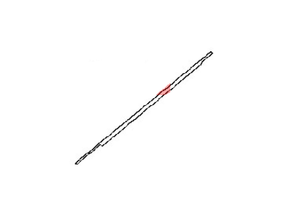 Nissan 80821-JA000 Moulding Assy-Front Door Outside, LH