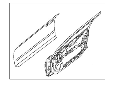 Nissan H010A-1FCAA Door Front LH
