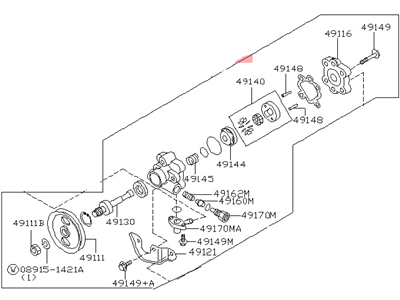 Nissan 49110-60G1A P/S Pump