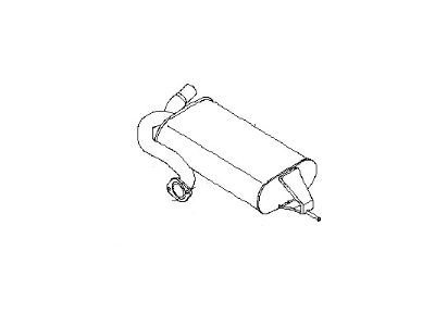 Nissan 20100-CK000 Exhaust, Main Muffler Assembly