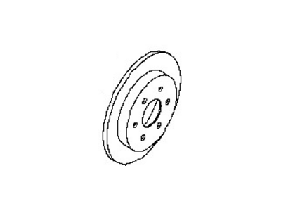 Nissan 43206-7S000 Rotor-Disc Brake, Rear