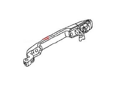 Nissan 80607-JA51A Front Outside Door Handle Assembly, Left