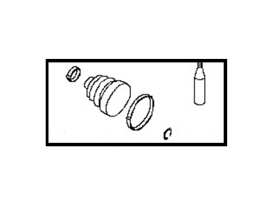 Nissan C9741-ED00A Repair Kit-Dust B00T, Inner