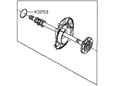 Nissan 38162-EZ10A Shaft Rear Axle