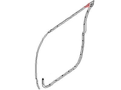 Nissan 82830-5SF0A Weatherstrip-Rear Door, RH