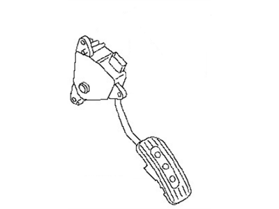 Nissan 18002-1JY0A Lever Complete-Accelerator, W/DRUM